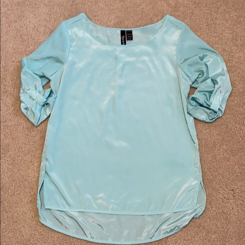 Teal soft small top